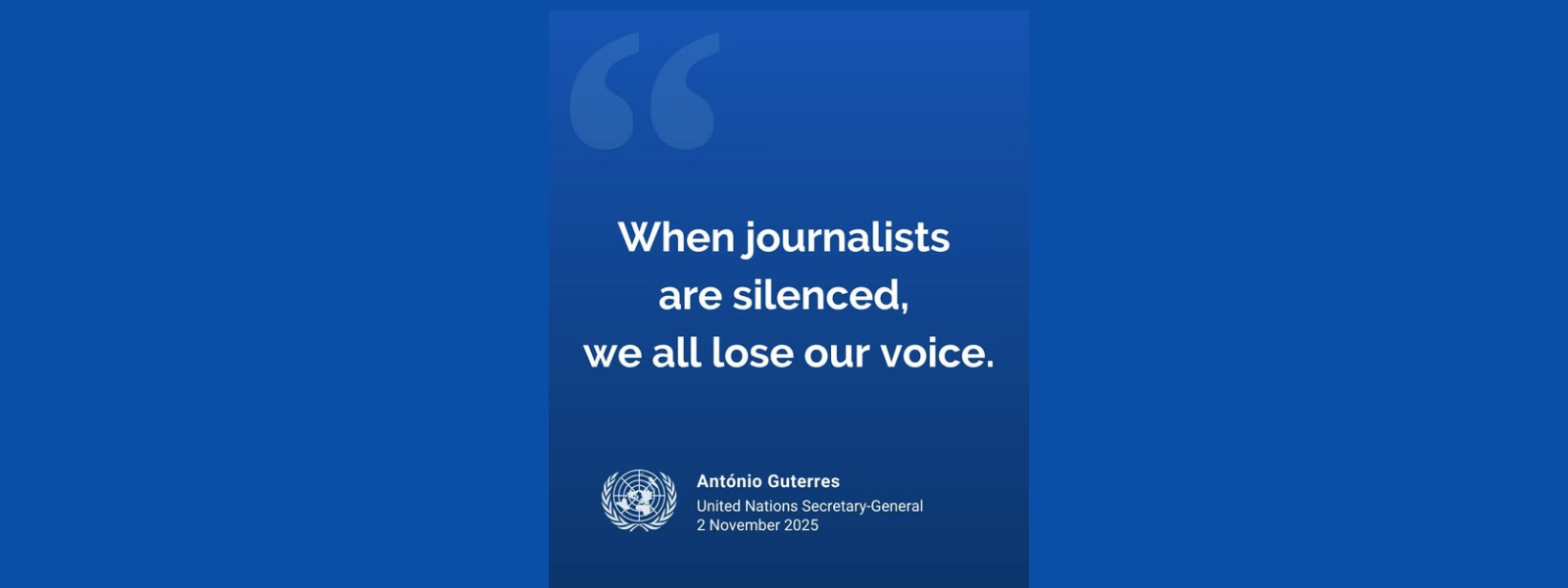 Silence Journalists, Silence Us All